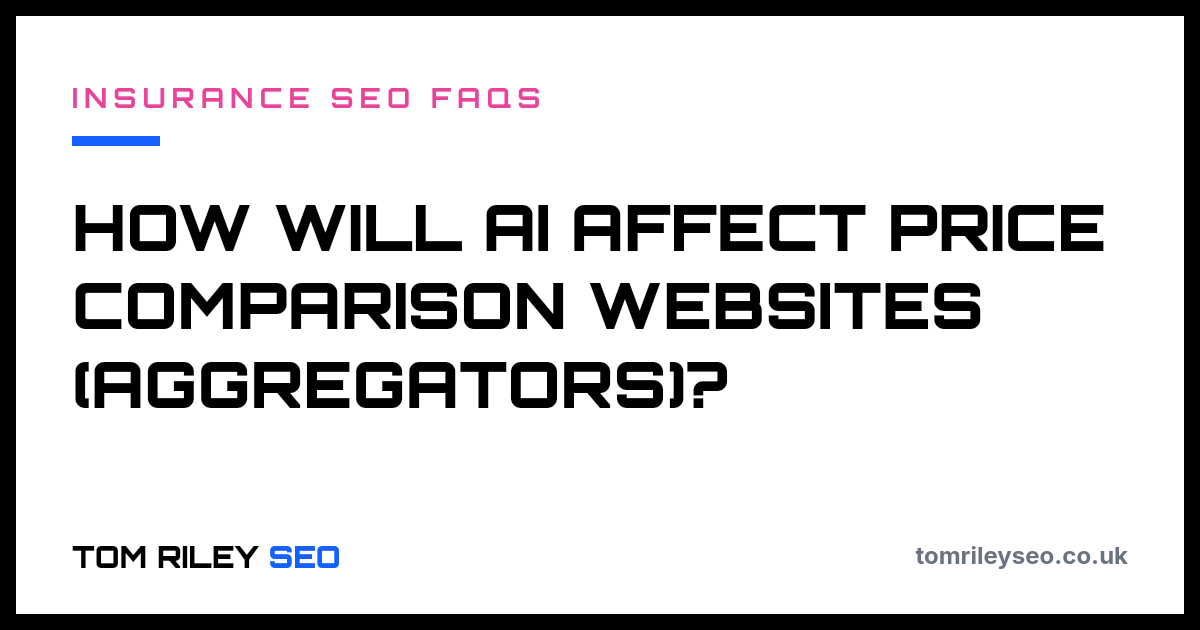 How will AI affect price comparison websites (aggregators)?